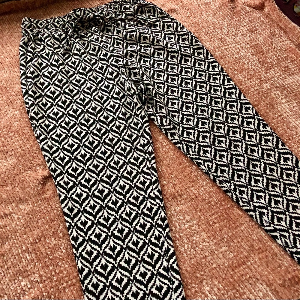 Printed Ankle Dress Pants